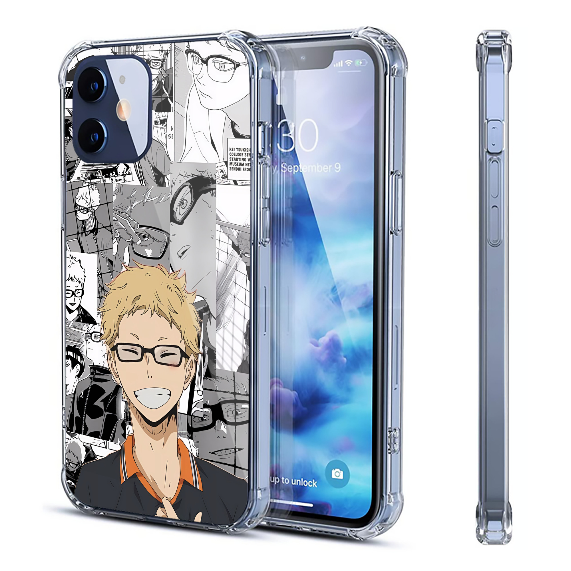 （画像用） ハイキュー!! Haikyu!! 【iPhone 12シリーズ対応】透明スマホケース（クリアソフトケース）
